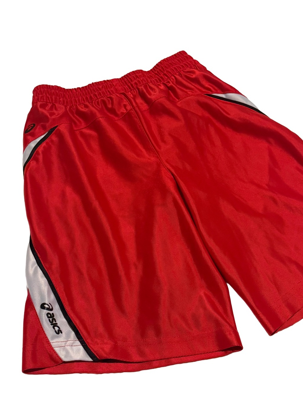 Asics Red‎ Athletic Kids Shorts with a black lining layer S (8)